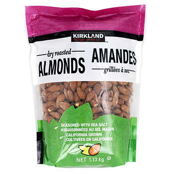 Image of Kirkland Dry Roasted Almonds - 1 x 1.13 Kilos